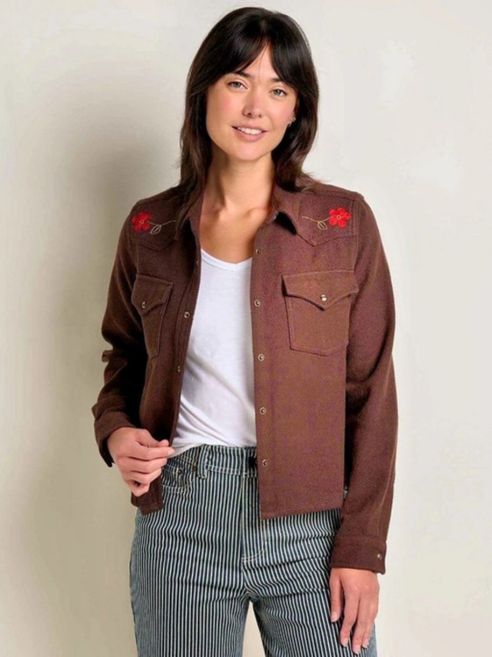 Toad&co Weatern Brown Long Sleeve Jacket